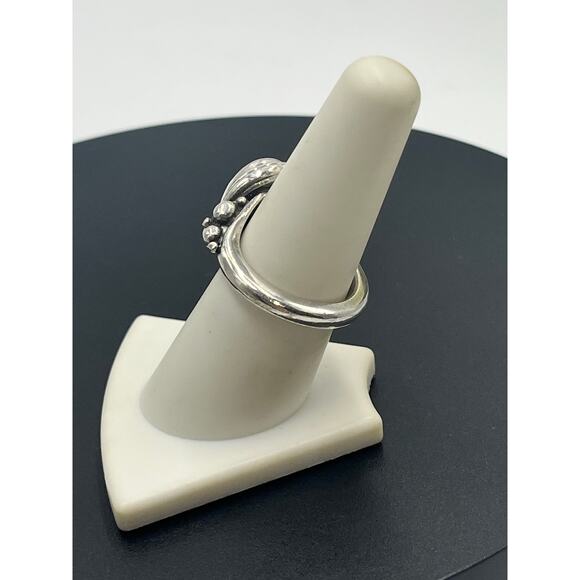 Sterling Silver Artisan Oval Shaped Bezel Set Smoky Quartz Stone Ring Sz 7.75 - Picture 4 of 8